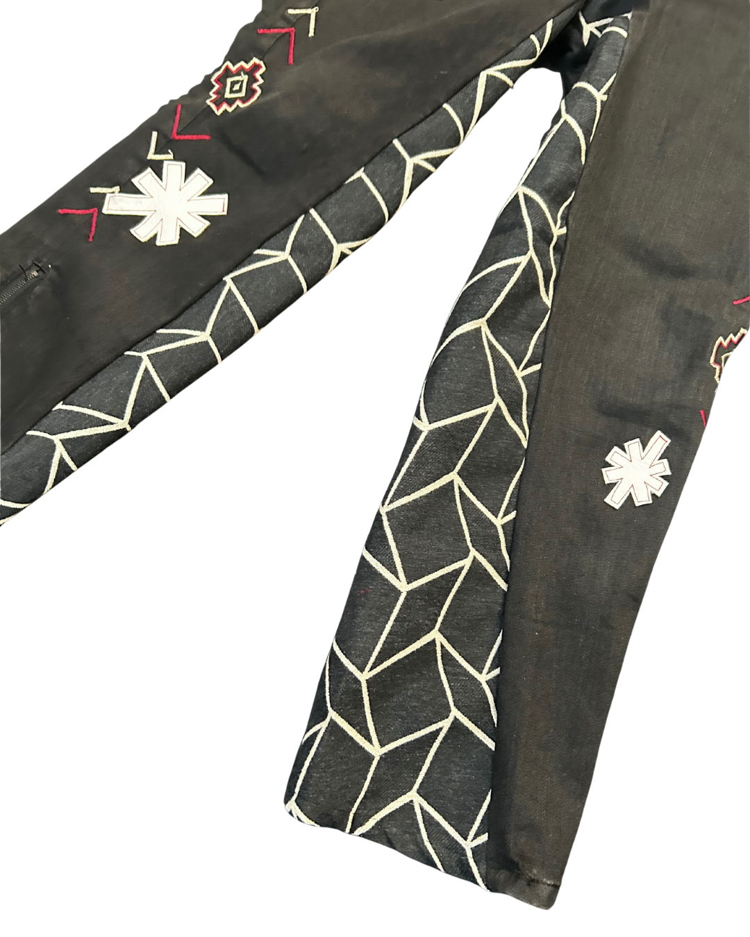 Embroidery & Compass Patches Baggy Pants 1de1