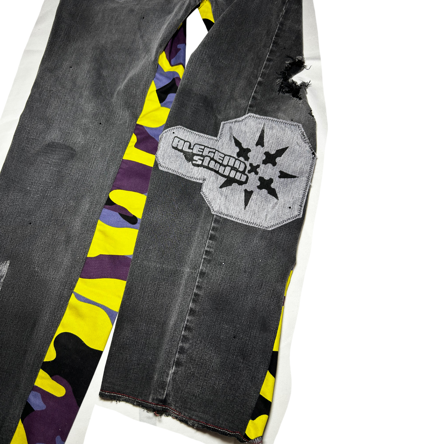 Yellow/ Purple Camo (Puente) Custom Denim