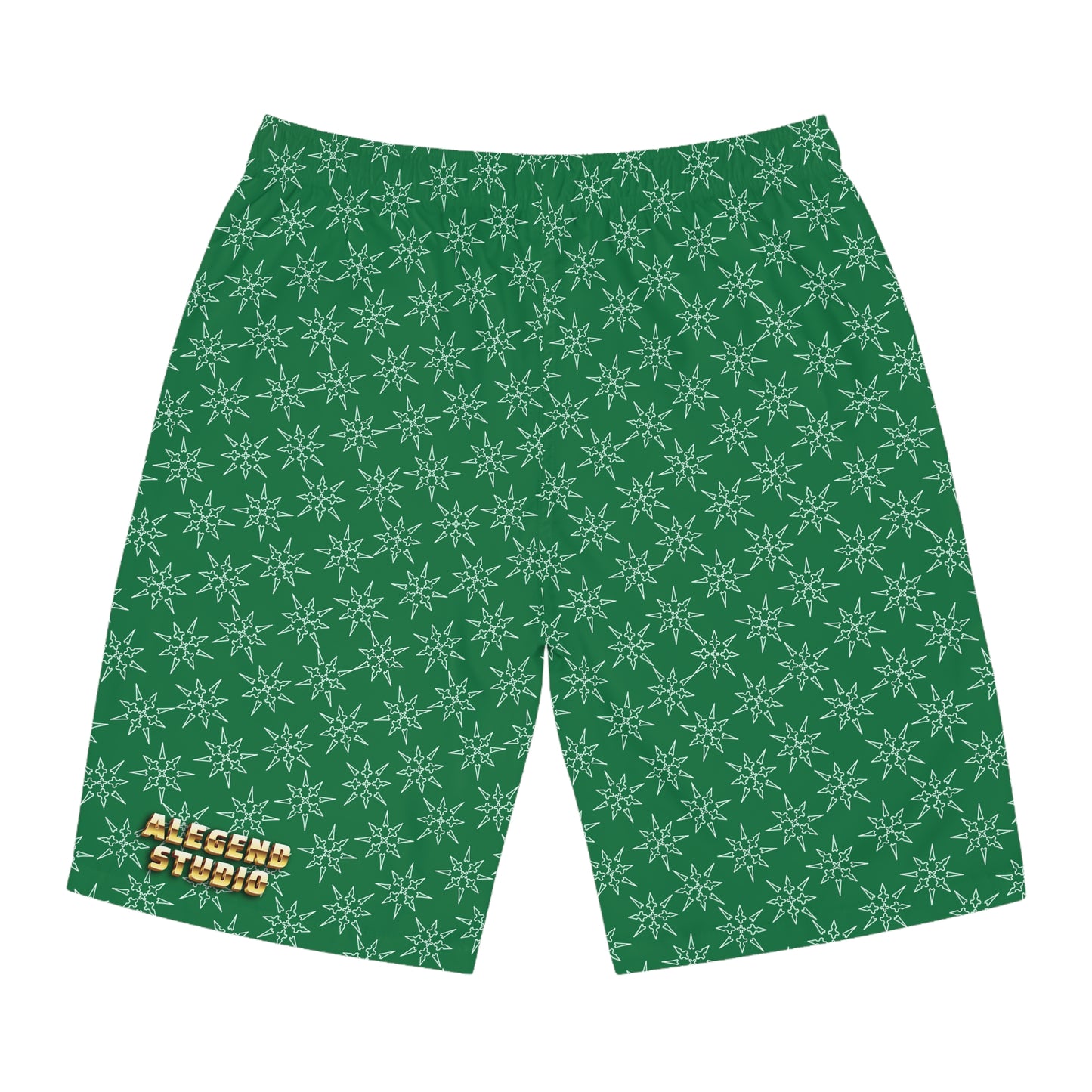 Money Pockets Green Board Shorts