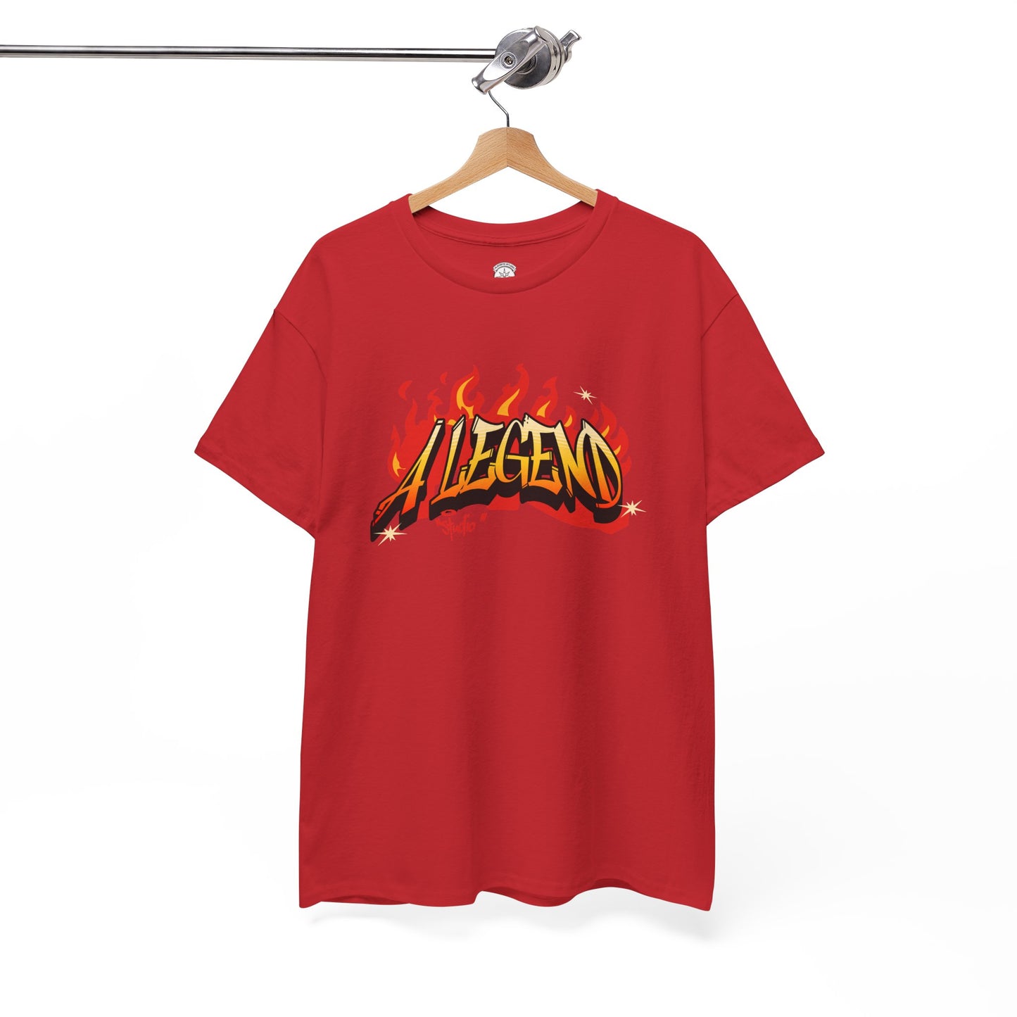 Flaming "Alegend" Tag