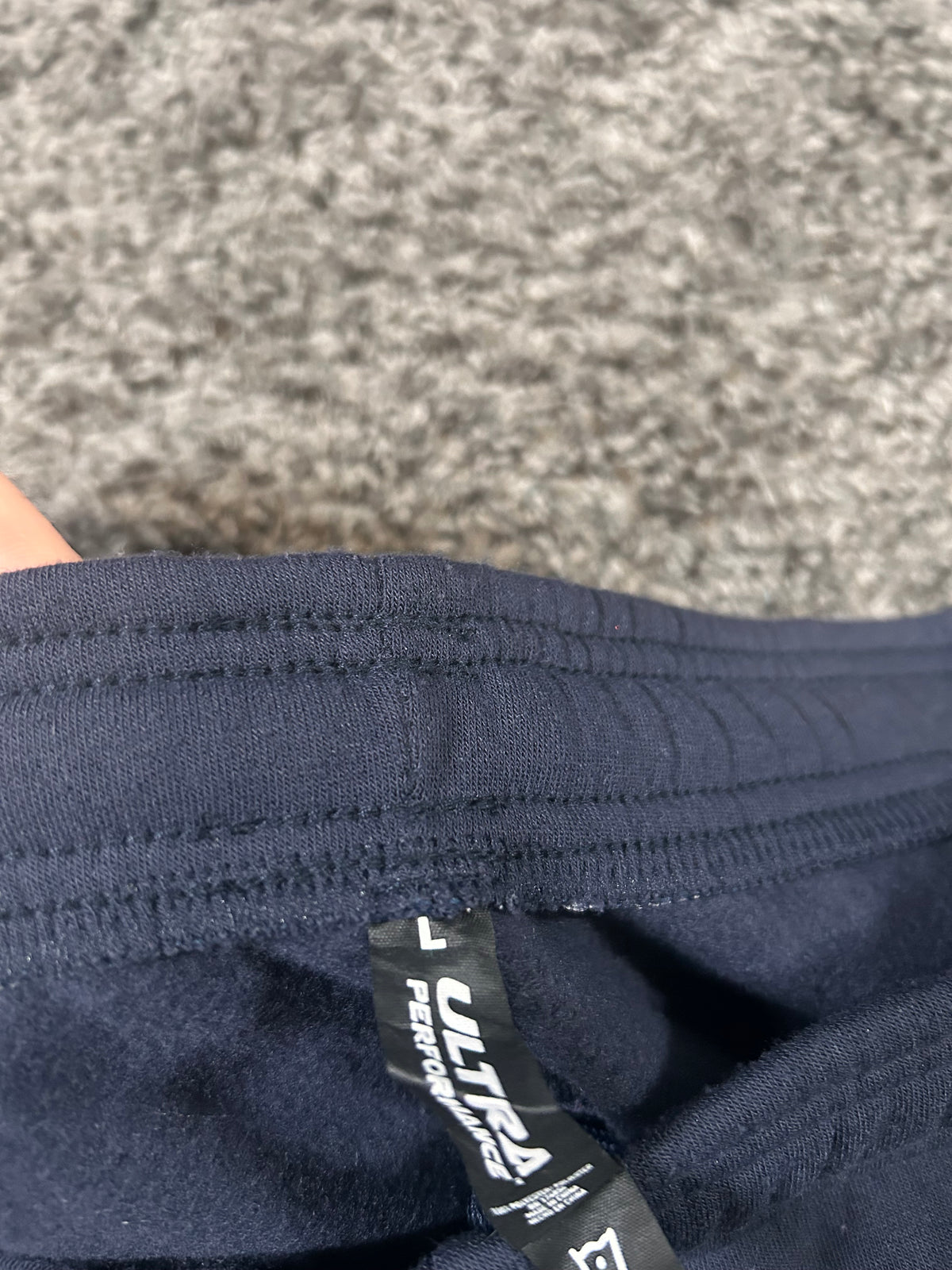 Upcycled Compass Cargo Sweat Jorts – Navy Blue
