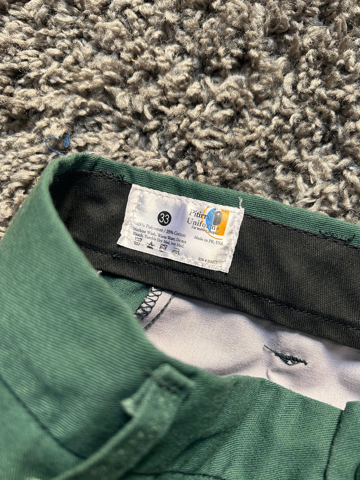Emerald Green Reconstructed Denim