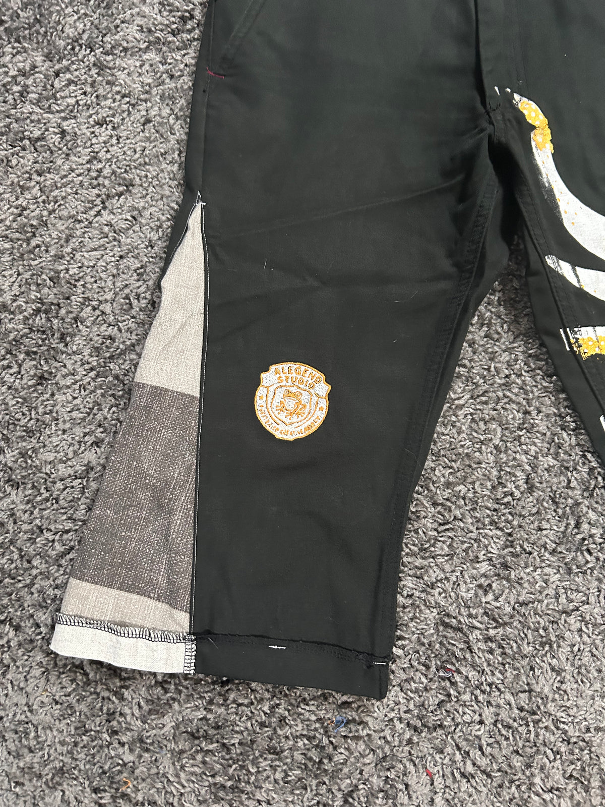Vejigante Upcycled Gaucho 3/4 Jorts – Black