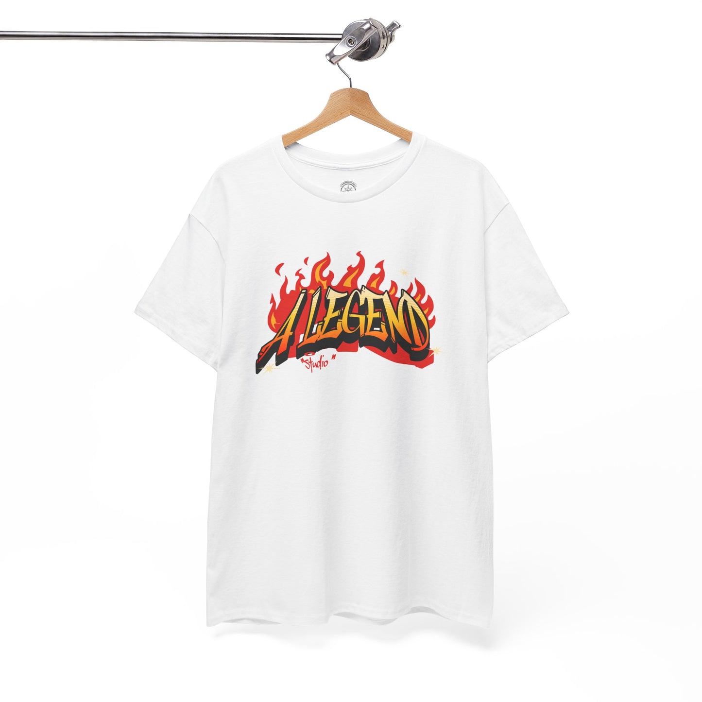 Flaming "Alegend" Tag