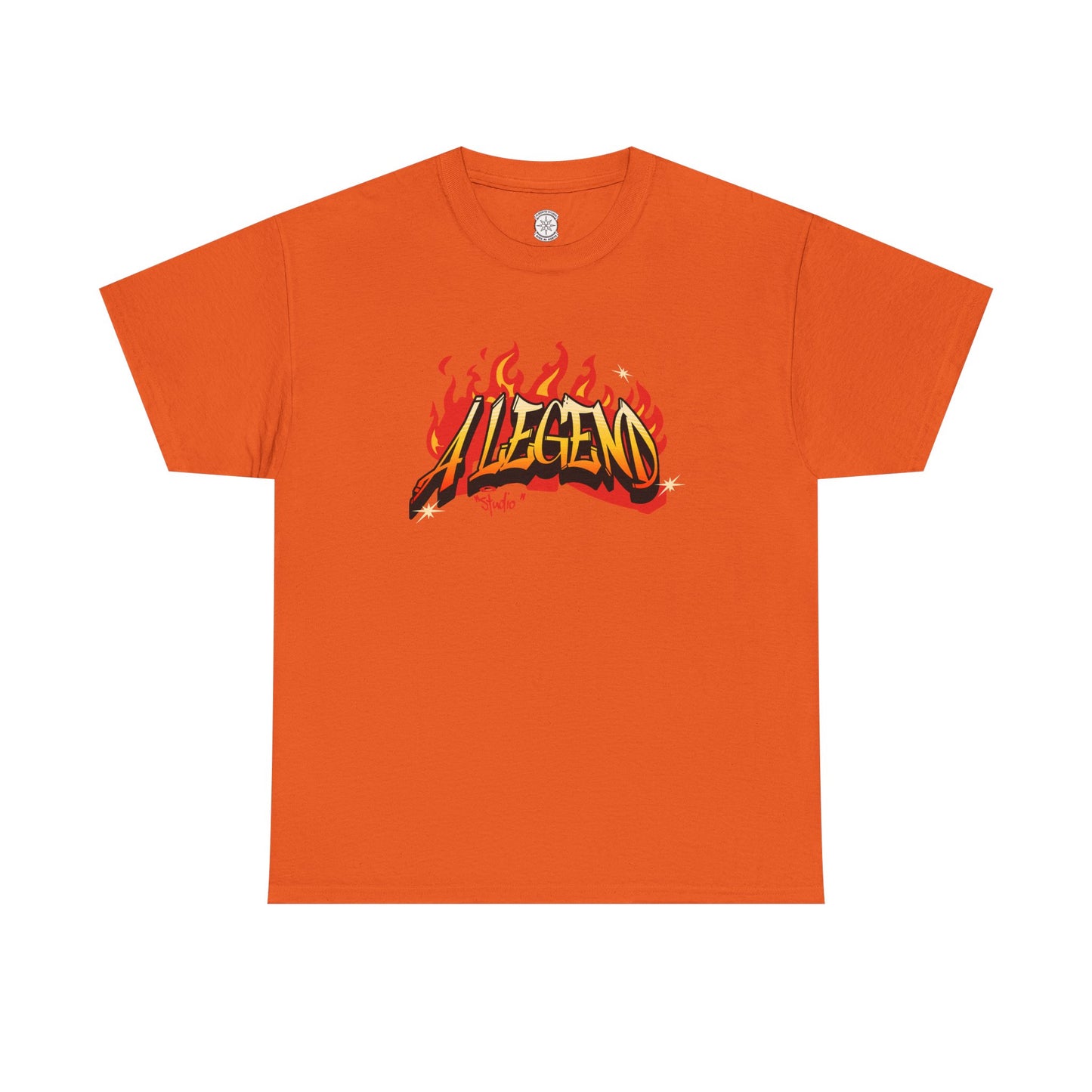Flaming "Alegend" Tag