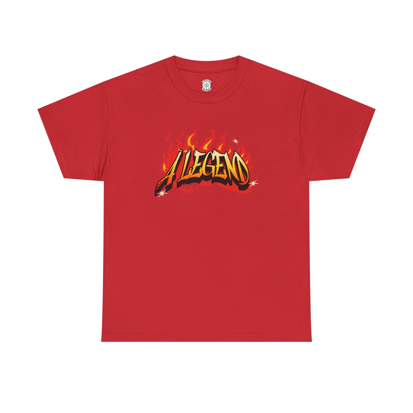 Flaming "Alegend" Tag