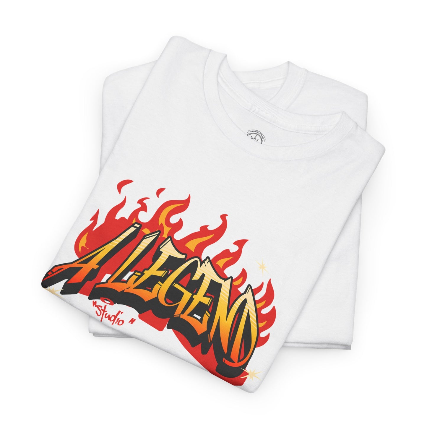 Flaming "Alegend" Tag