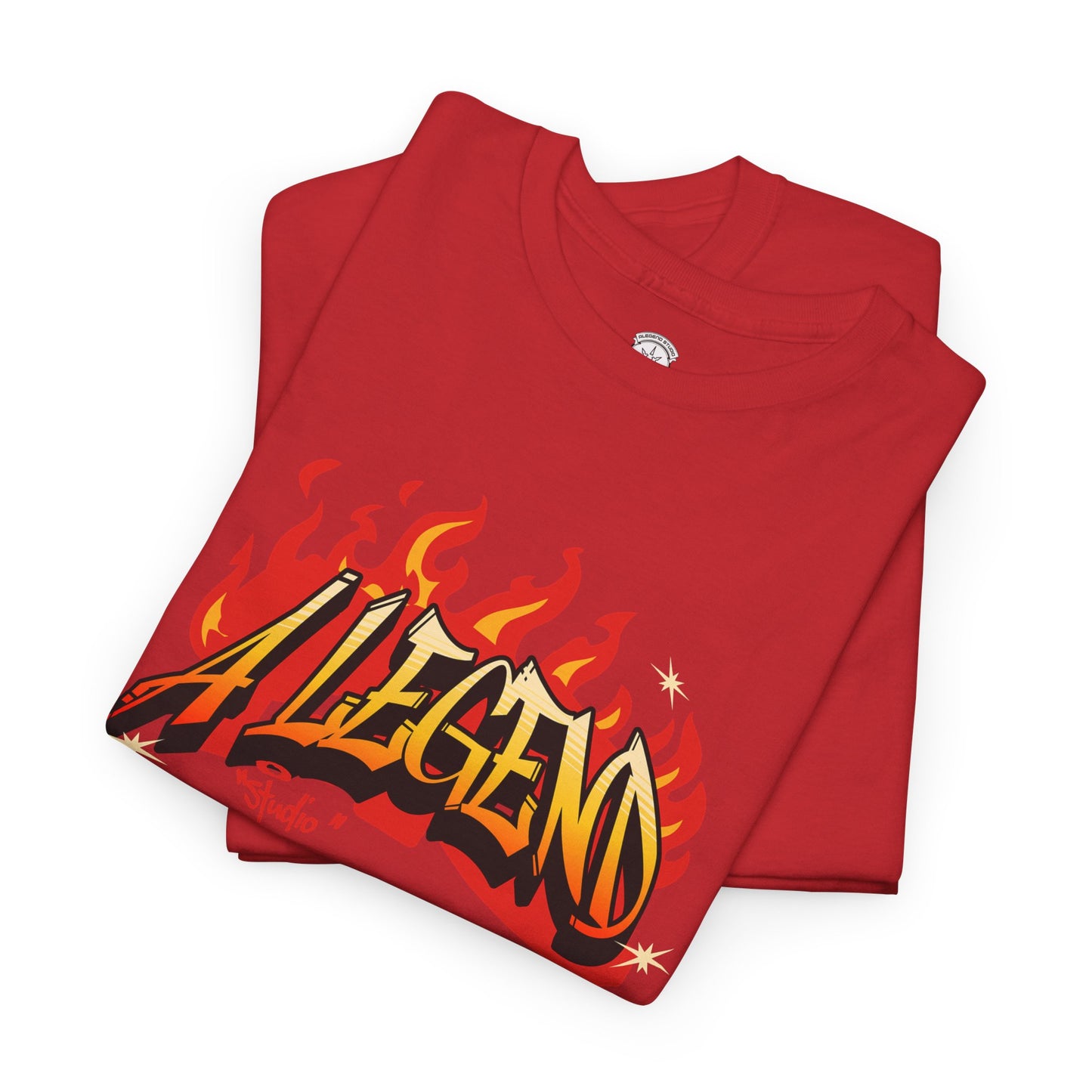 Flaming "Alegend" Tag
