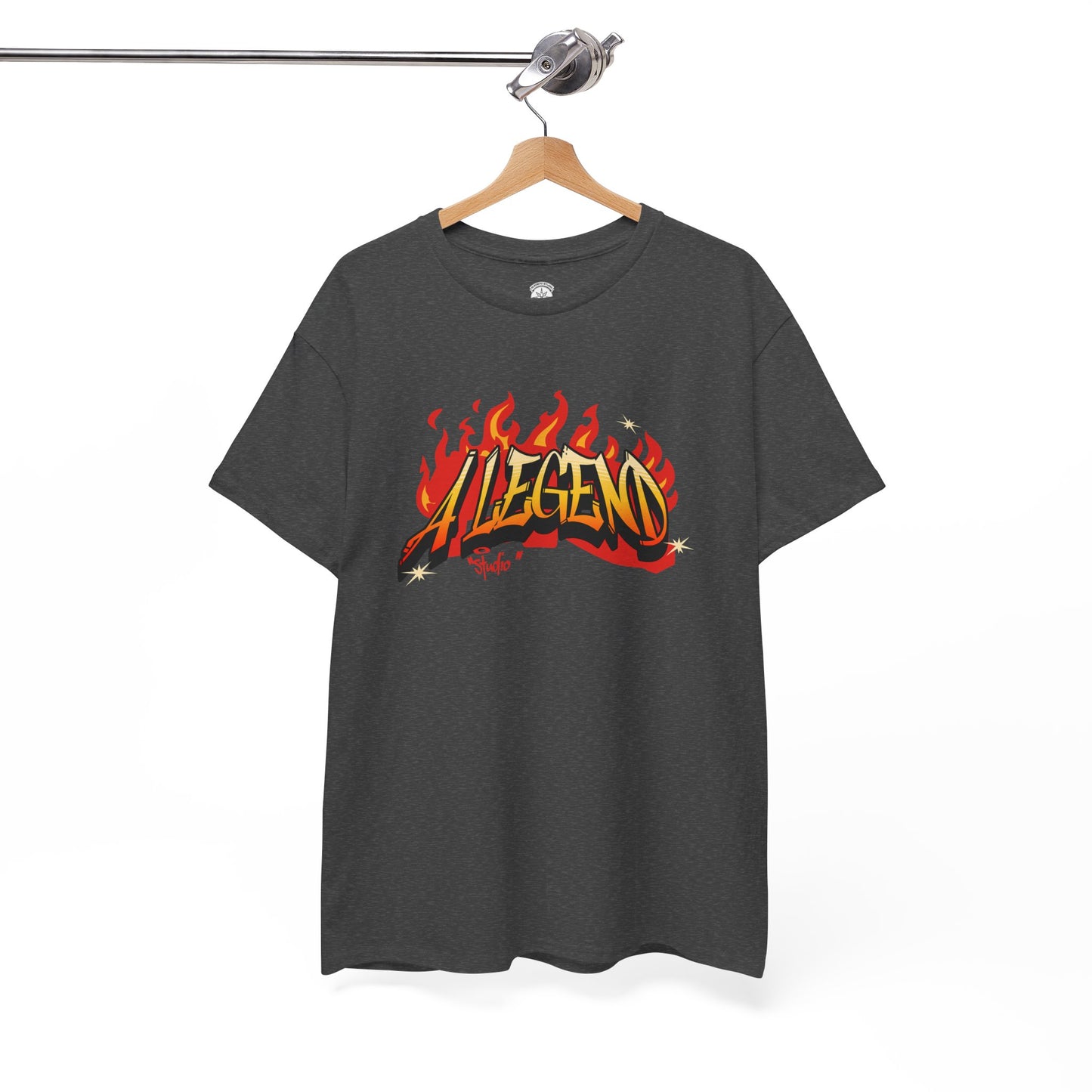 Flaming "Alegend" Tag