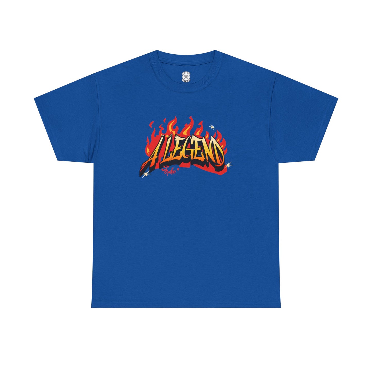 Flaming "Alegend" Tag