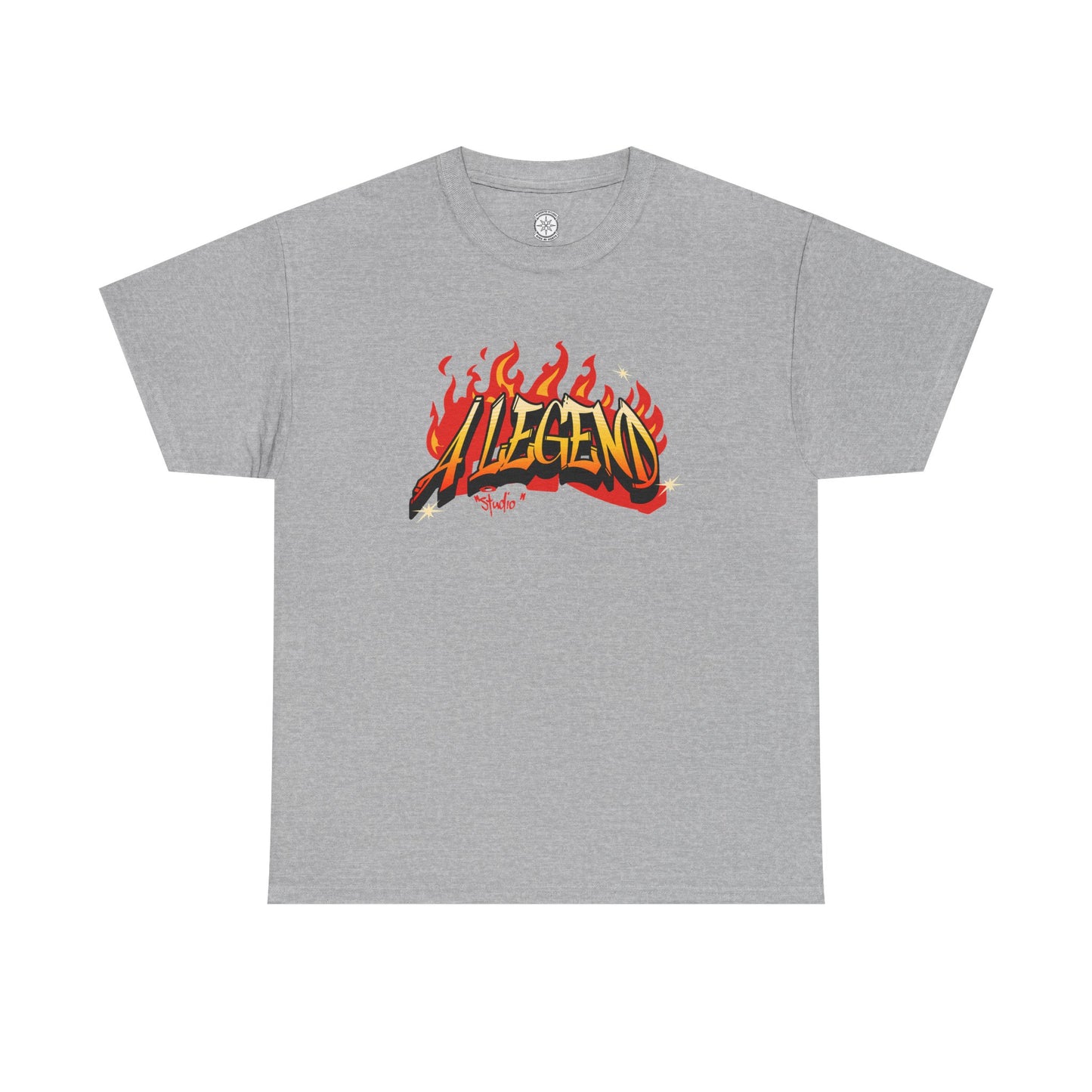 Flaming "Alegend" Tag