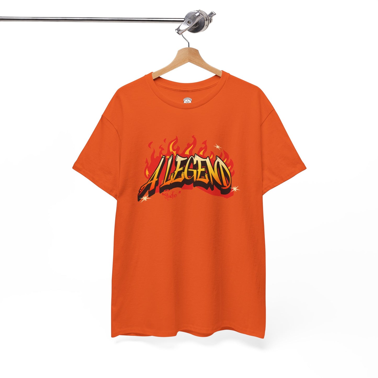 Flaming "Alegend" Tag