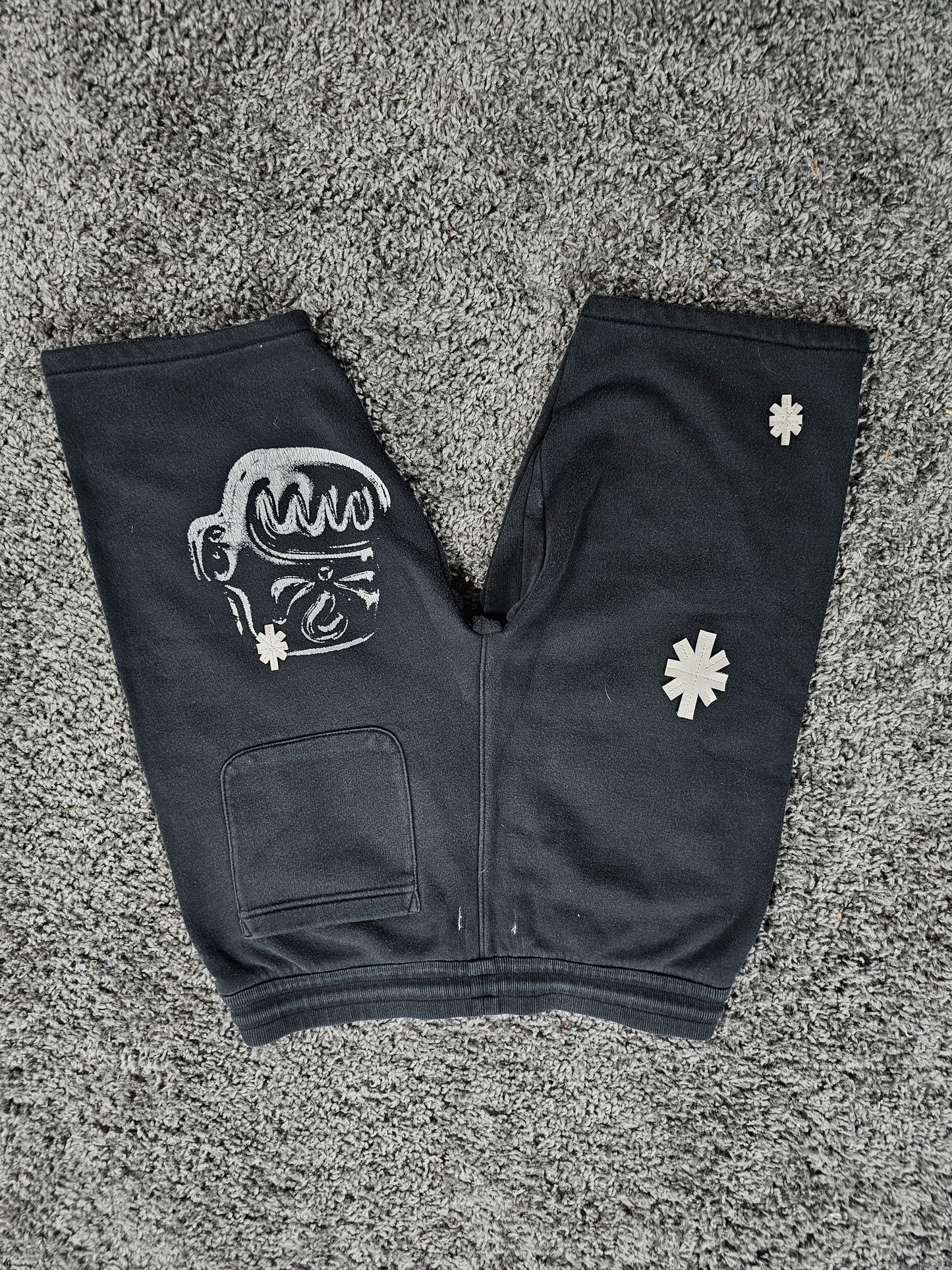 Q226 The Art of Disaster Upcycled Sweat Pant Shorts
