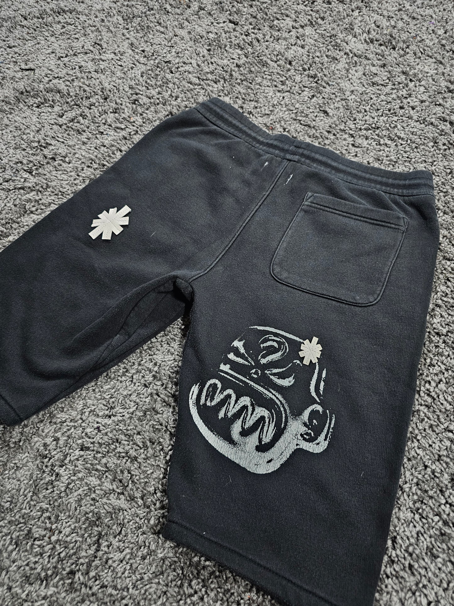 Q226 The Art of Disaster Upcycled Sweat Pant Shorts