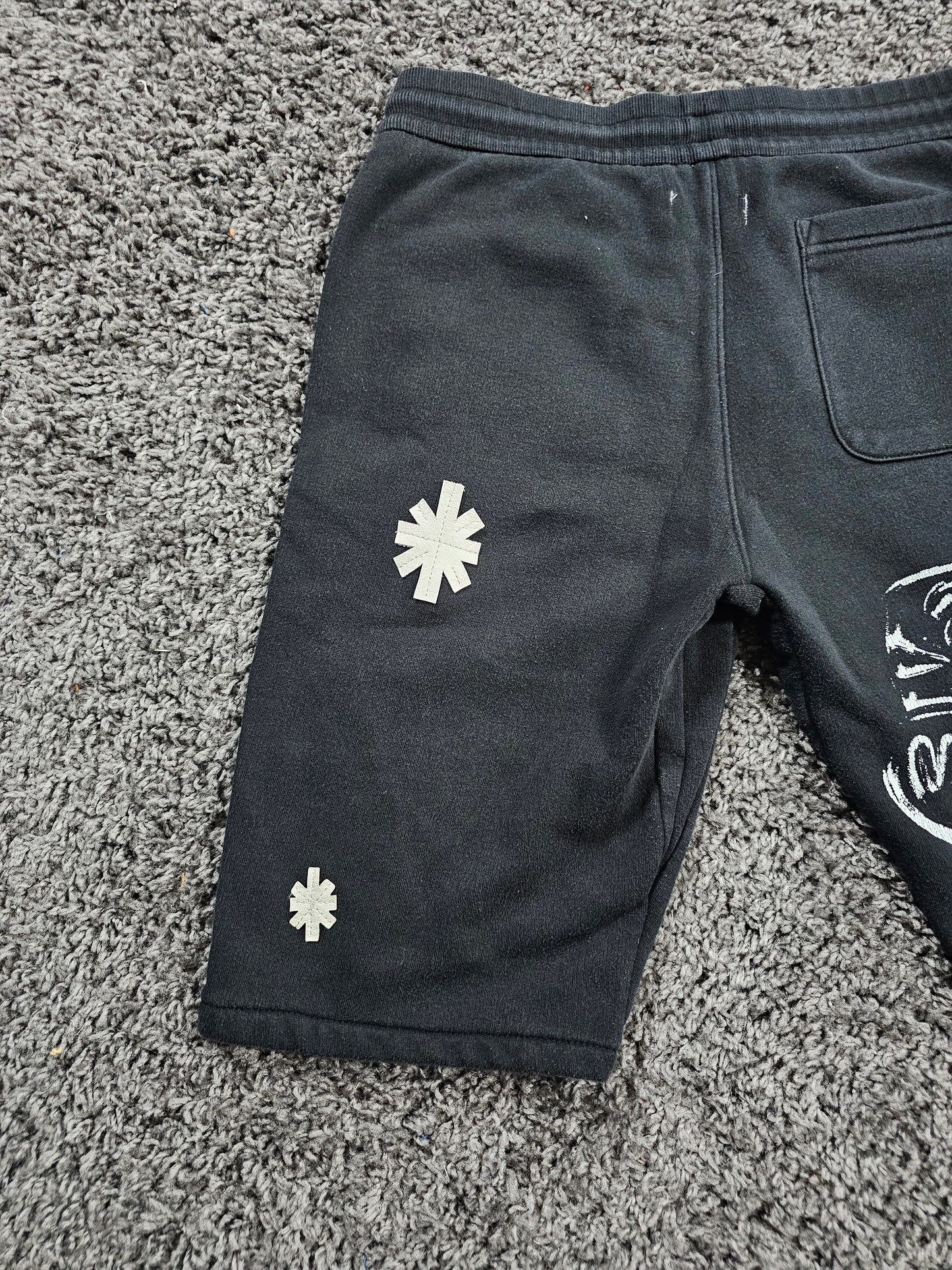 Q226 The Art of Disaster Upcycled Sweat Pant Shorts