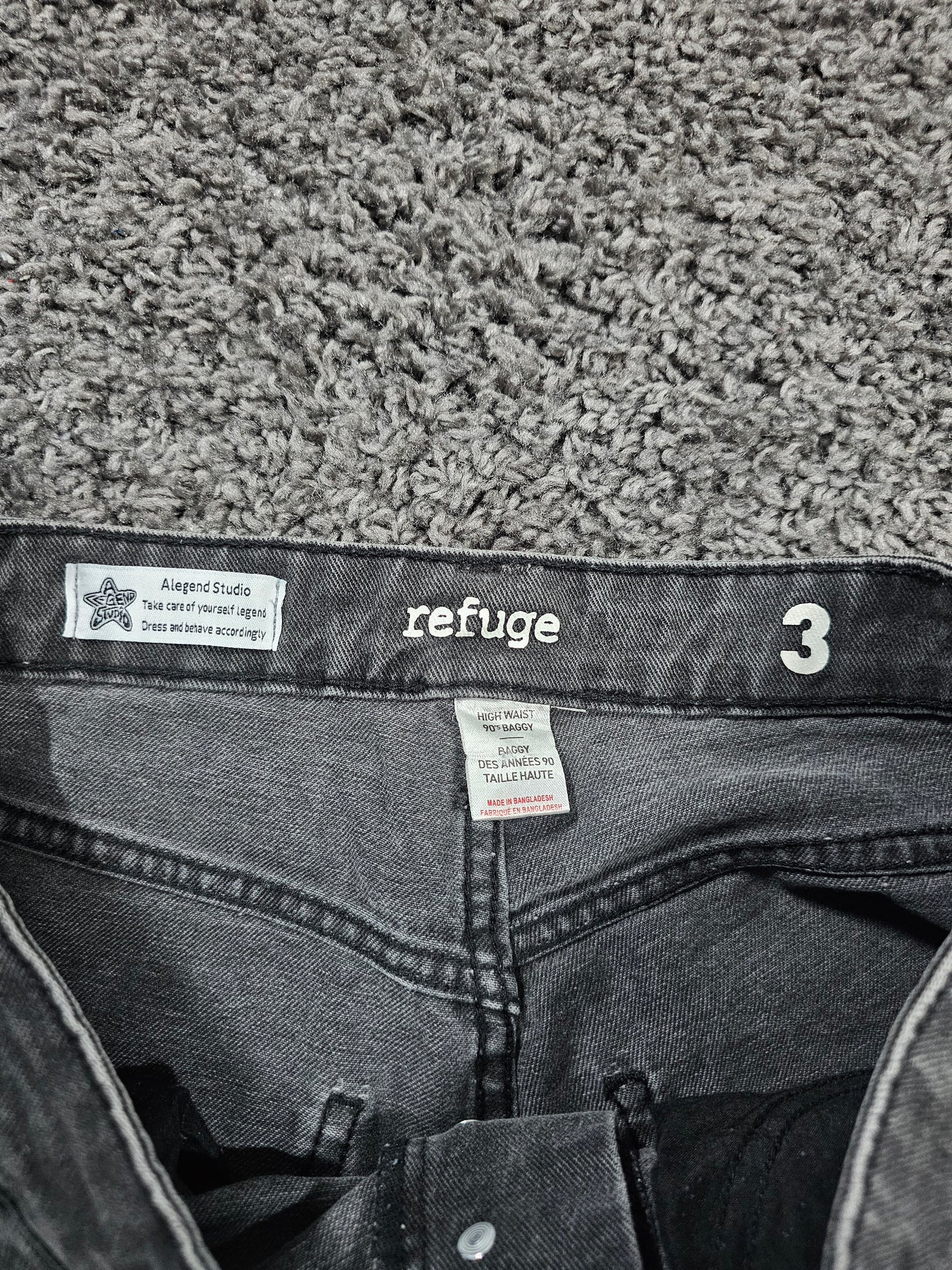 Q326 Vejigante upcycled jorts