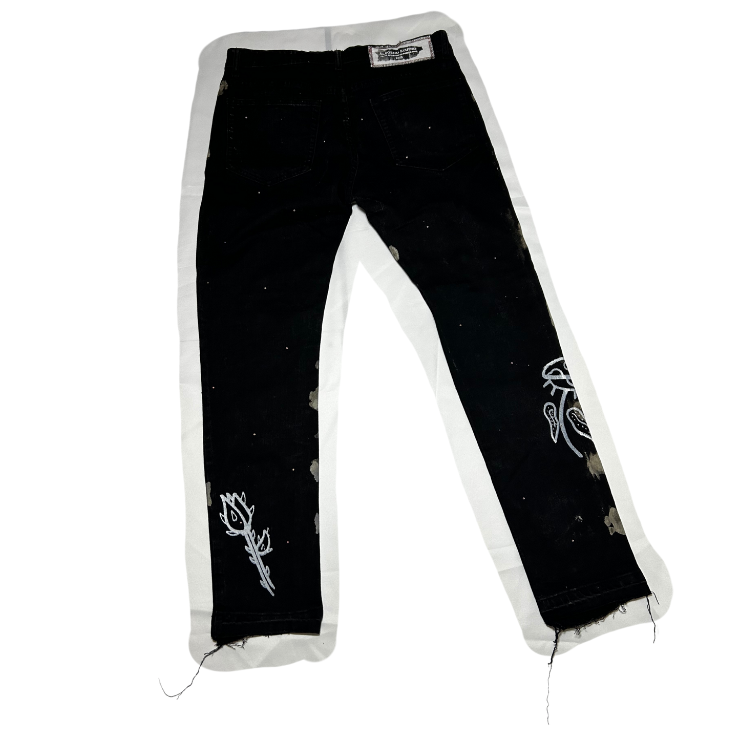 Graffitied Denim Custom