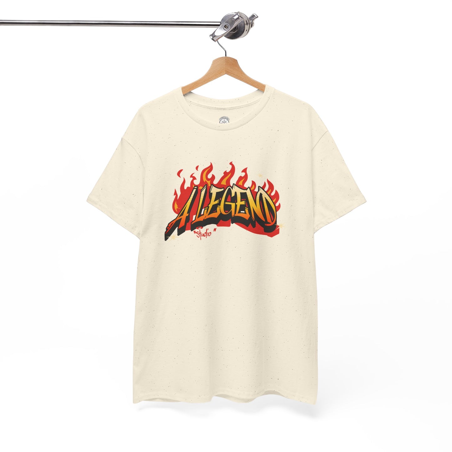 Flaming "Alegend" Tag