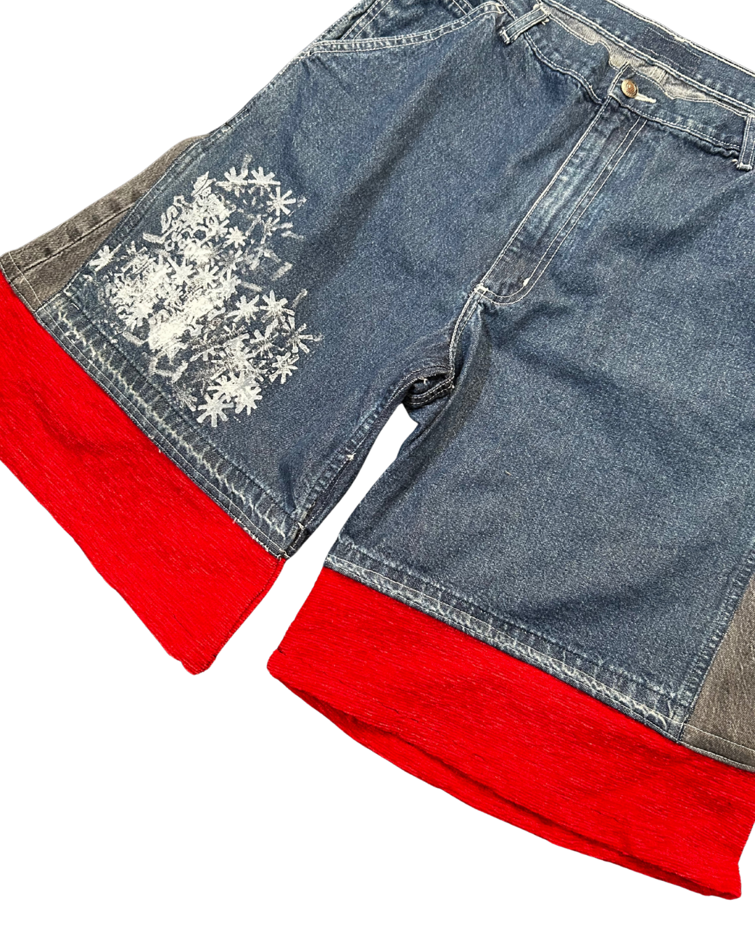 3Qtr Shorts Red Baggy Jorts