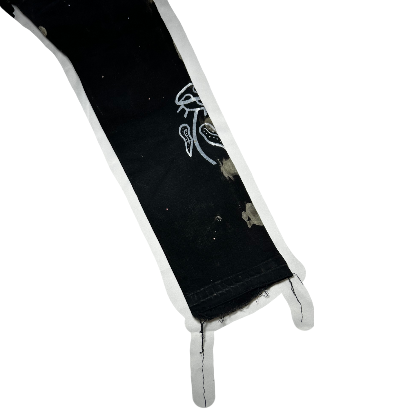 Graffitied Denim Custom