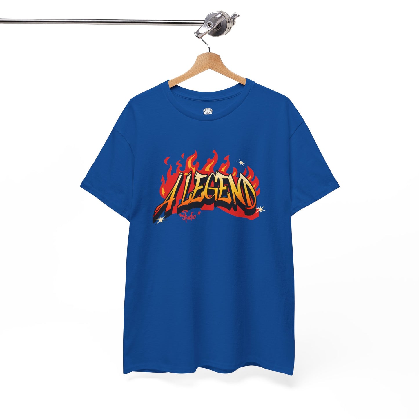 Flaming "Alegend" Tag