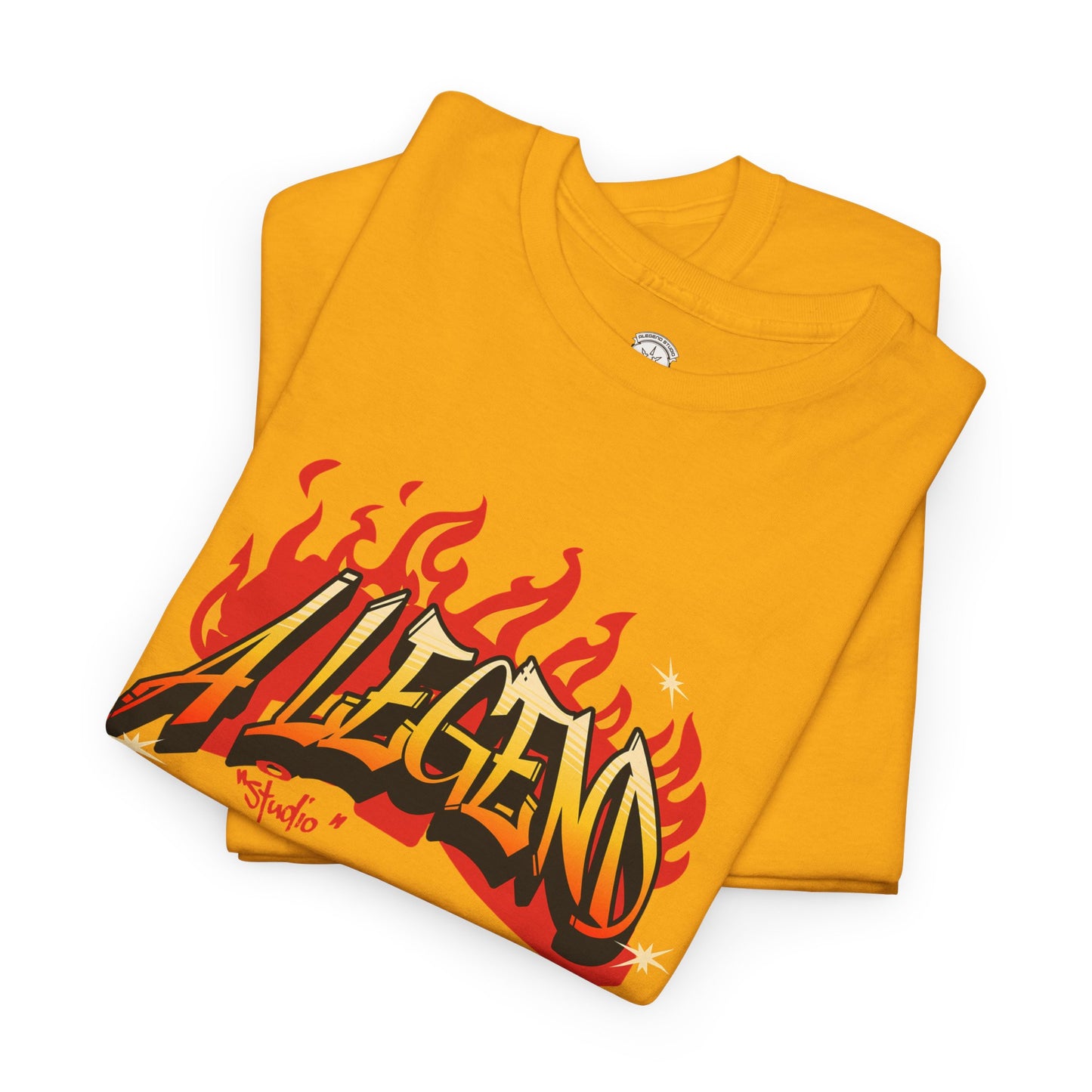Flaming "Alegend" Tag