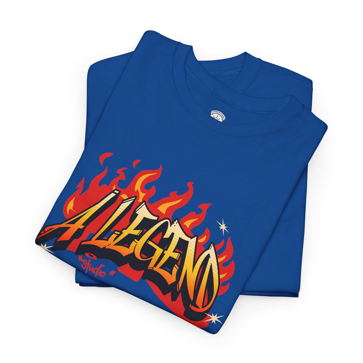 Flaming "Alegend" Tag