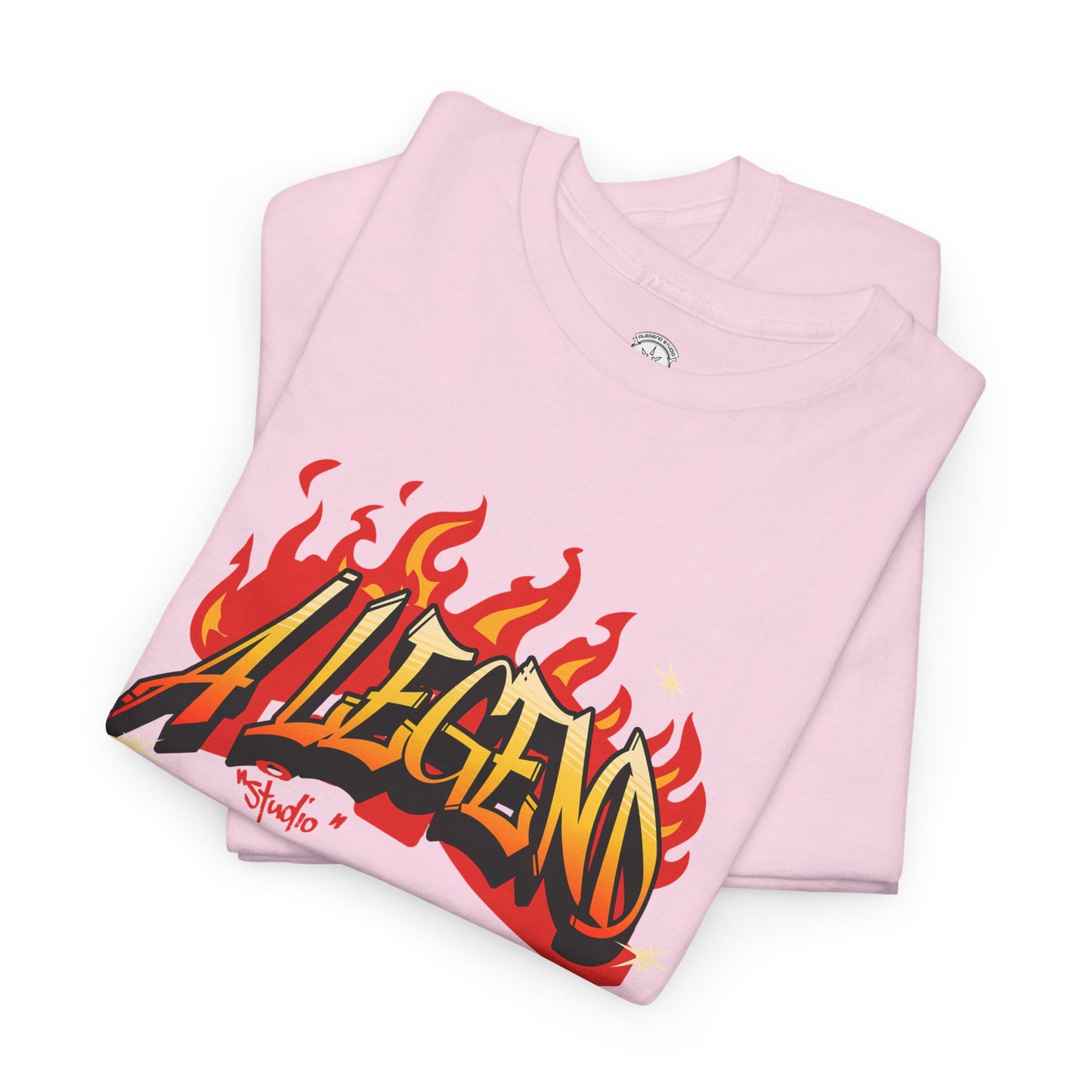 Flaming "Alegend" Tag