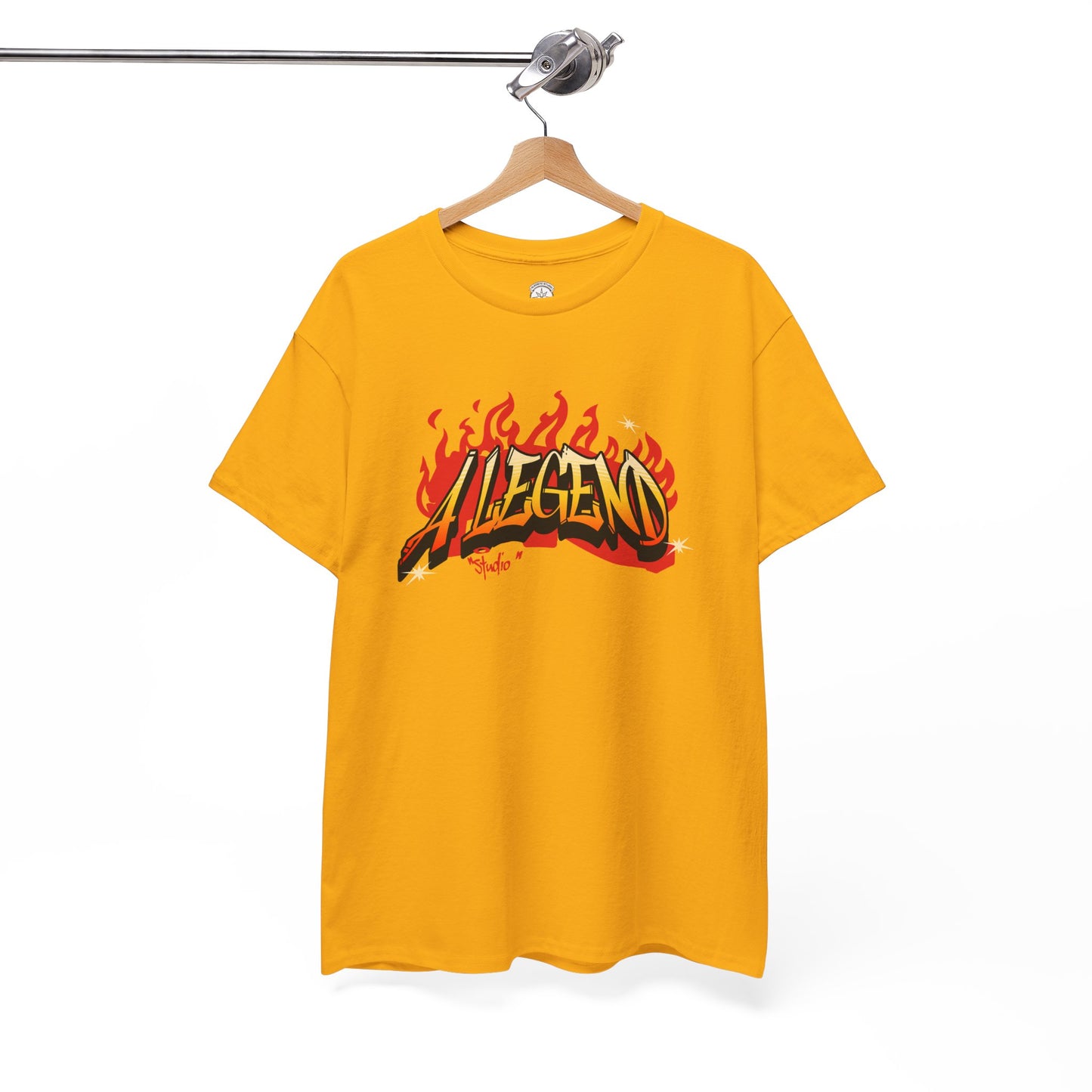 Flaming "Alegend" Tag