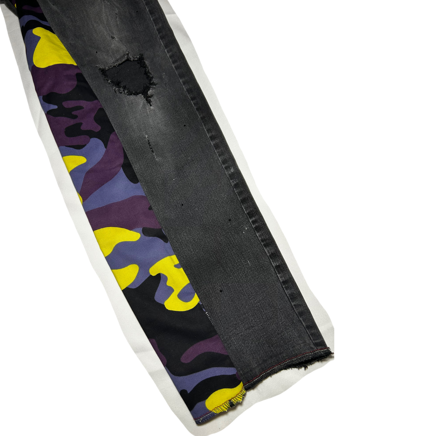 Yellow/ Purple Camo (Puente) Custom Denim