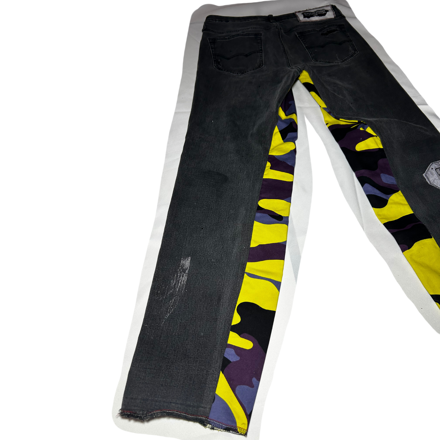 Yellow/ Purple Camo (Puente) Custom Denim