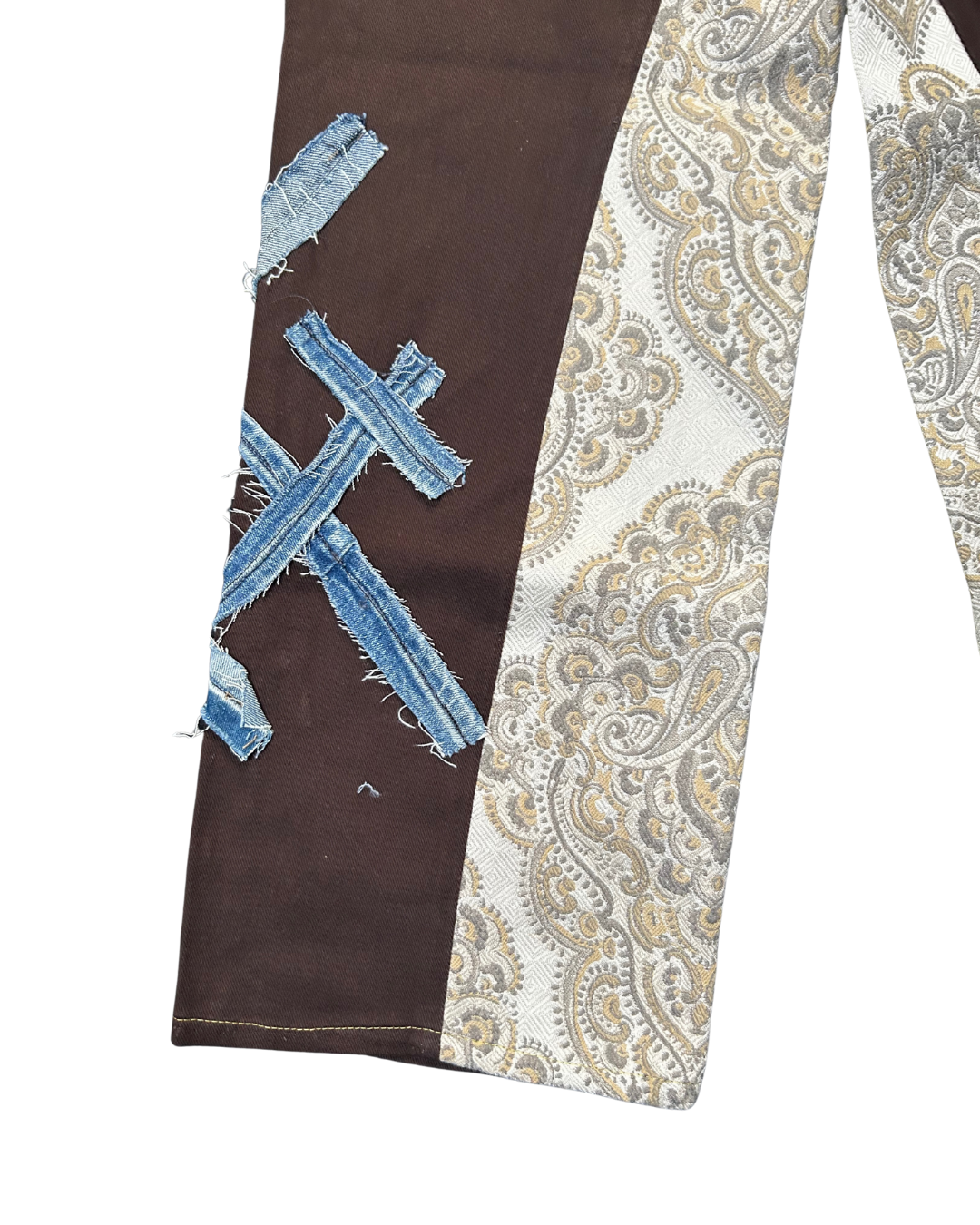 Distressed Fence Baggy Pants 1de1