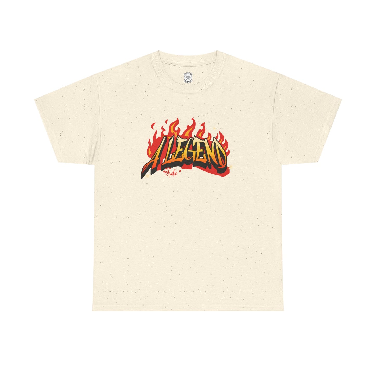 Flaming "Alegend" Tag