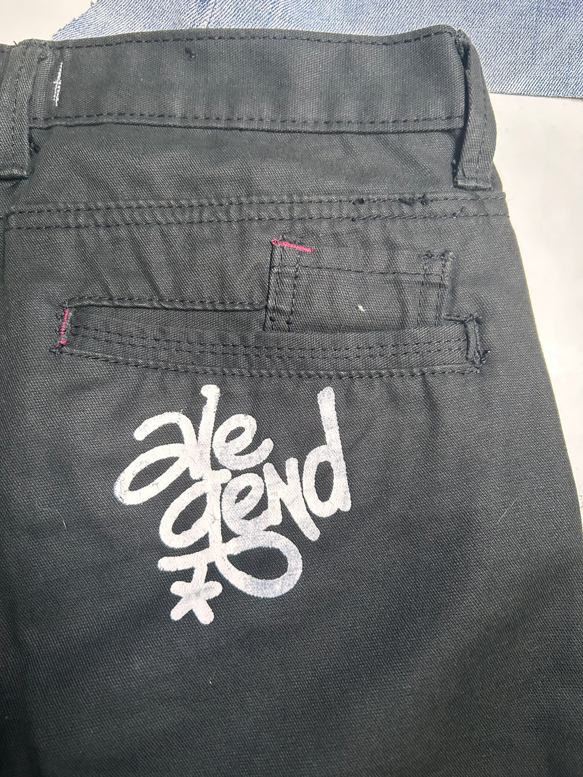 Vejigante Upcycled Gaucho 3/4 Jorts – Black