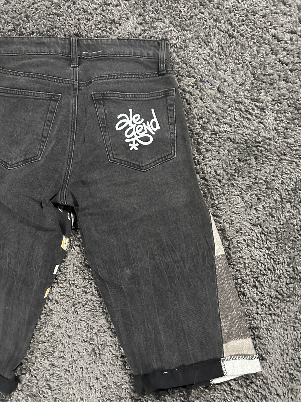 Vejigante Upcycled Gaucho Jorts – embroidered and printed