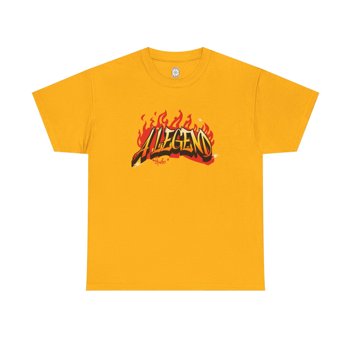 Flaming "Alegend" Tag