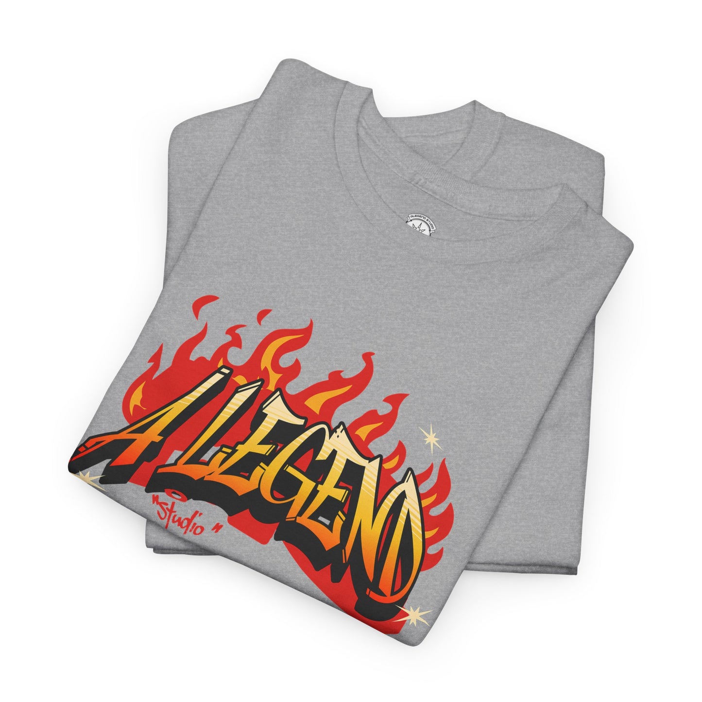 Flaming "Alegend" Tag