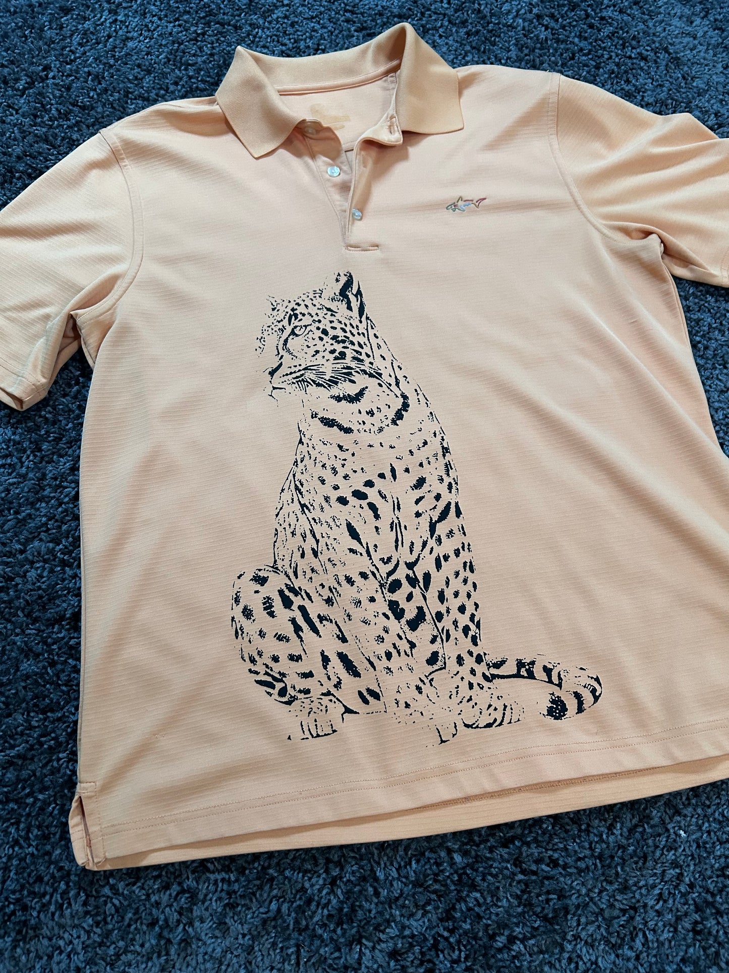 Cheetah Print Sporty Polo
