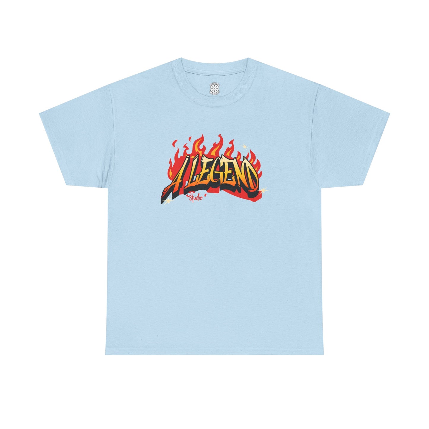 Flaming "Alegend" Tag