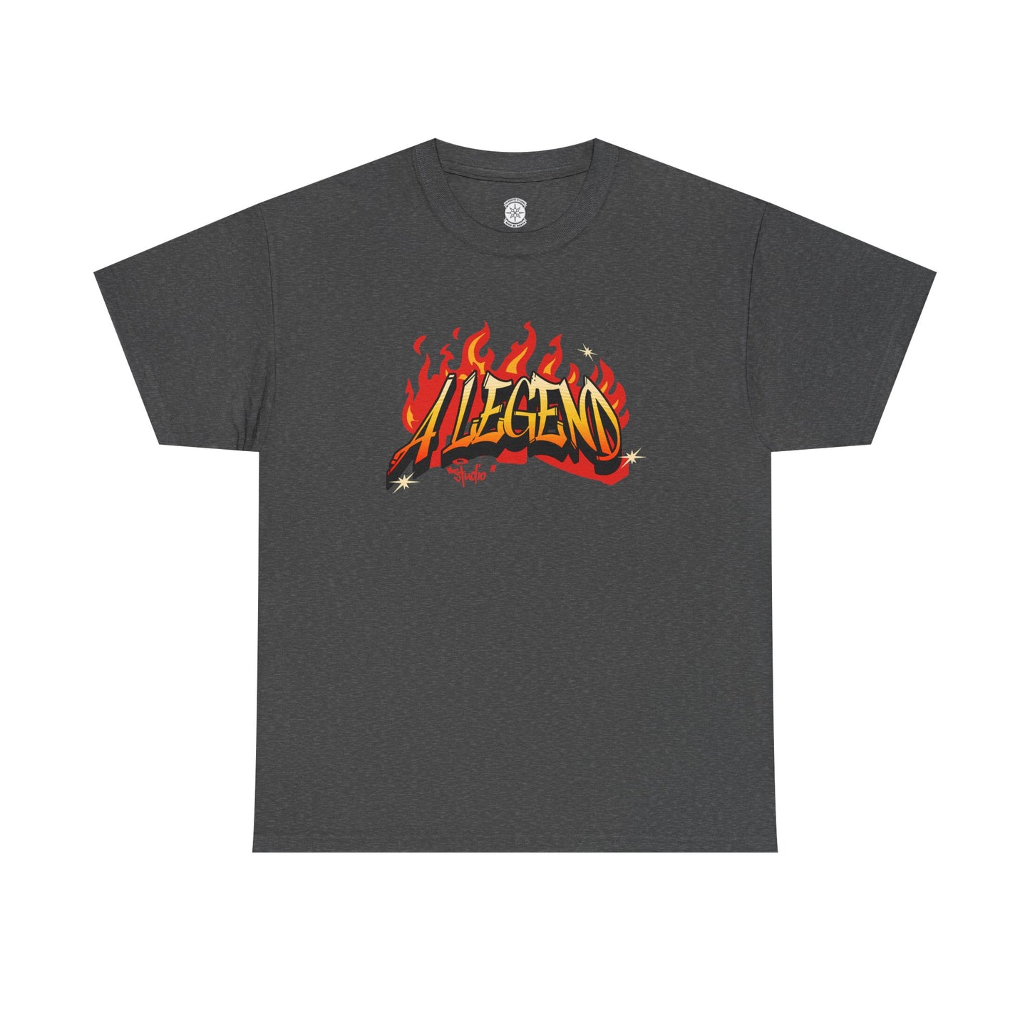 Flaming "Alegend" Tag