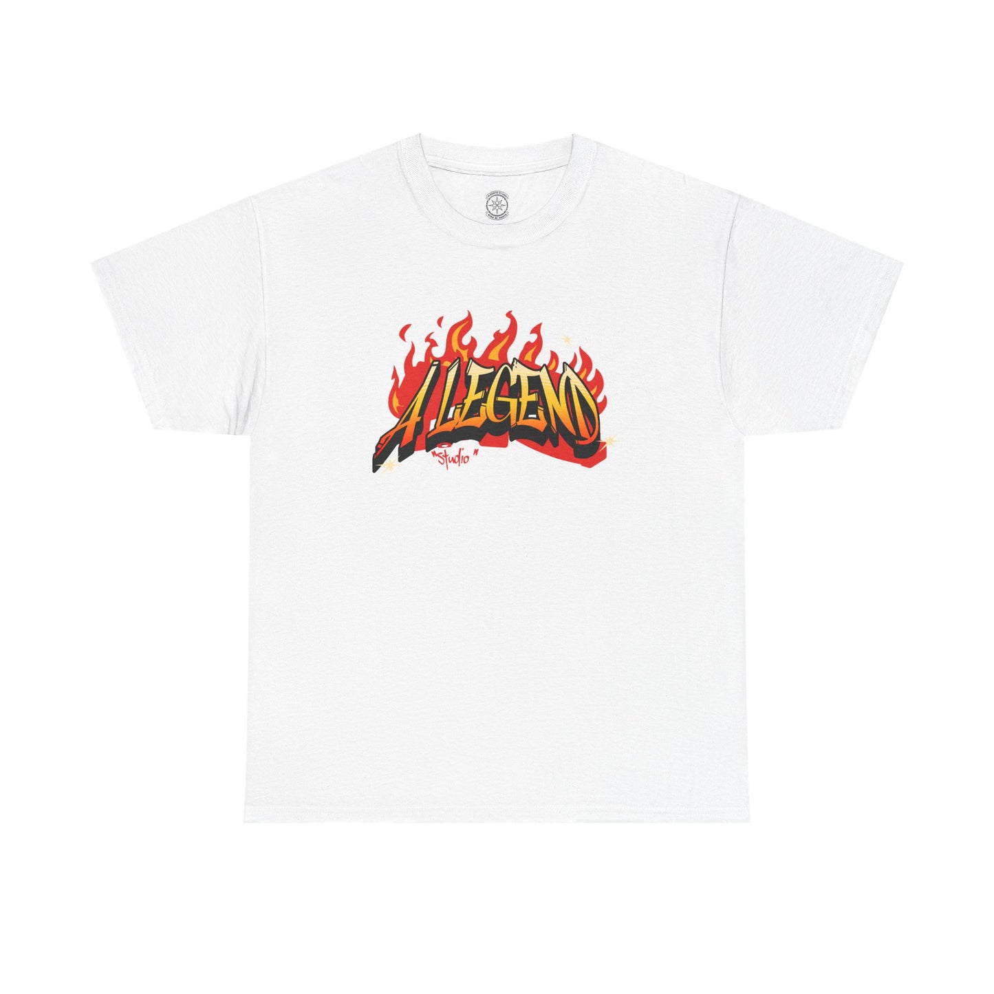 Flaming "Alegend" Tag