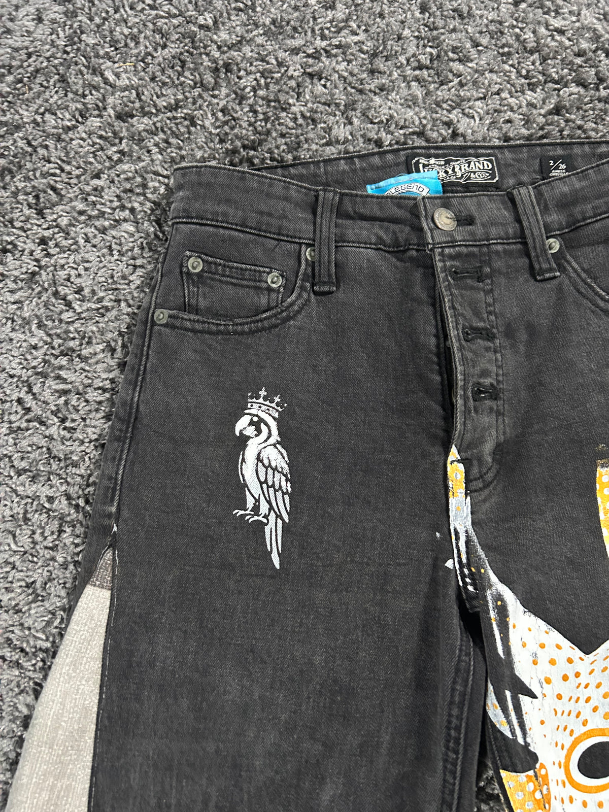 Vejigante Upcycled Gaucho Jorts – embroidered and printed
