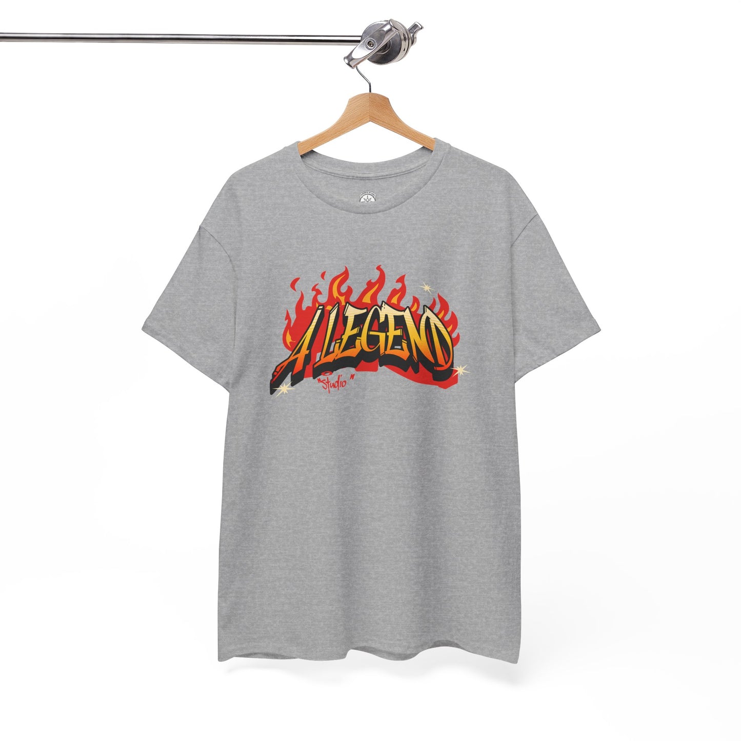 Flaming "Alegend" Tag