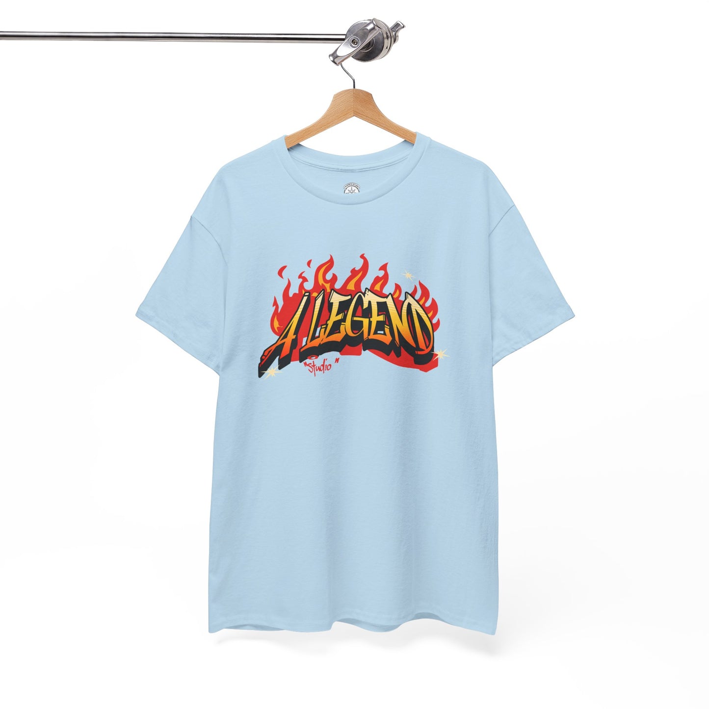 Flaming "Alegend" Tag