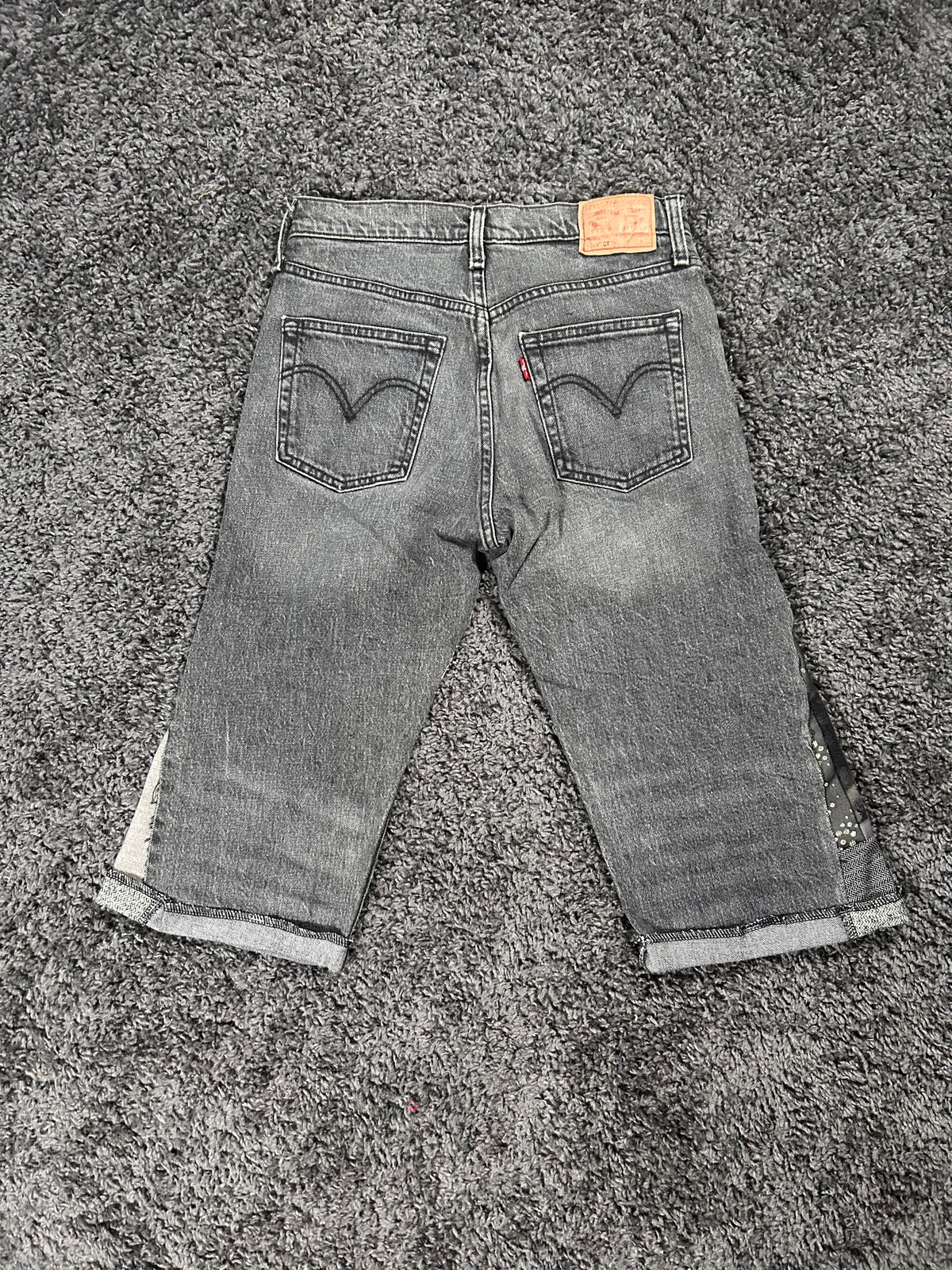 Vejigante Upcycled Gaucho Jorts – Washed Black
