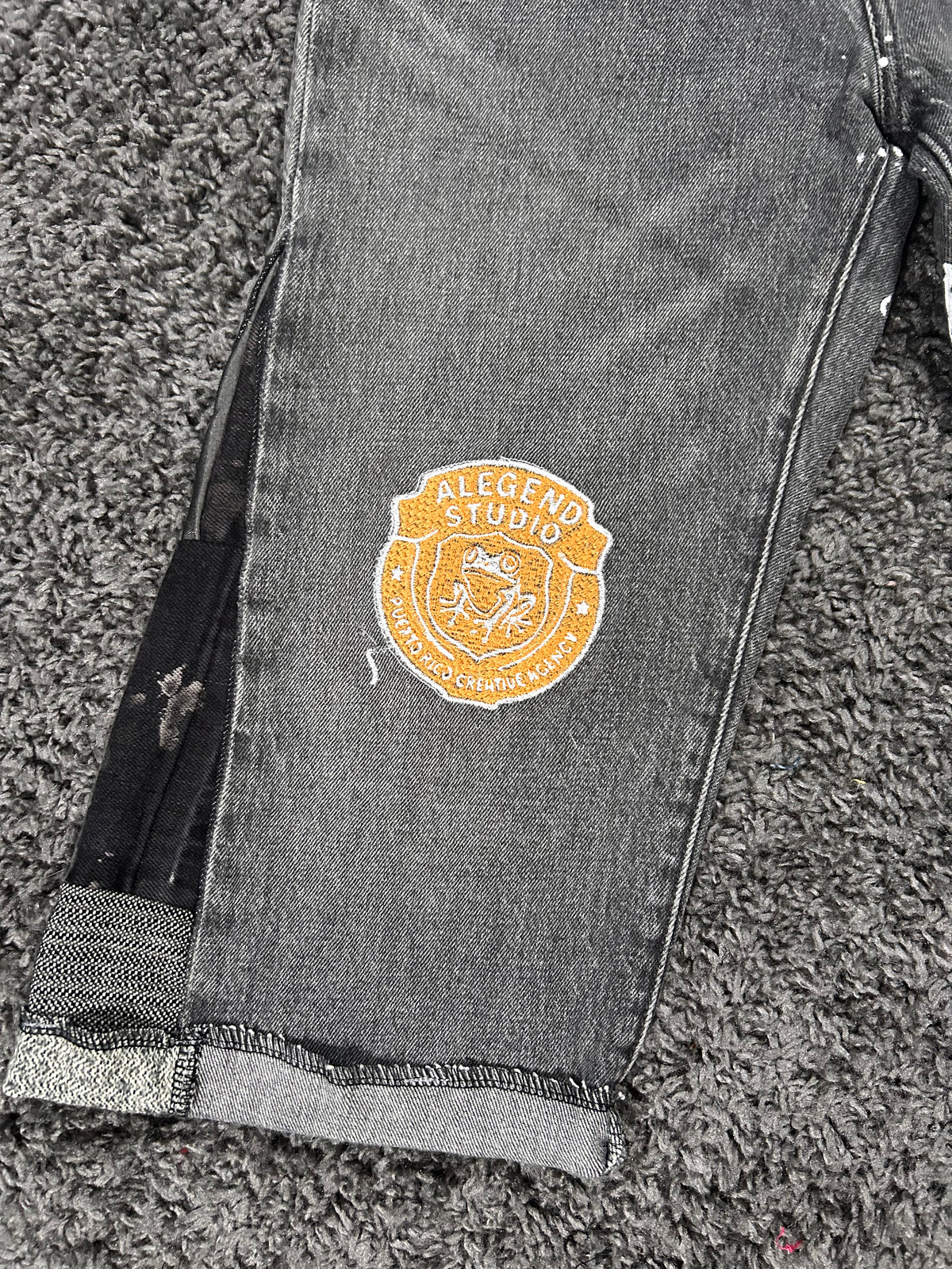 Vejigante Upcycled Gaucho Jorts – Washed Black