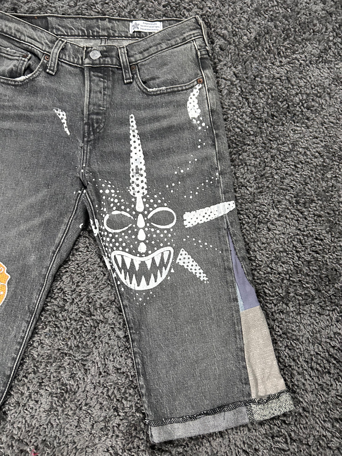 Vejigante Upcycled Gaucho Jorts – Washed Black