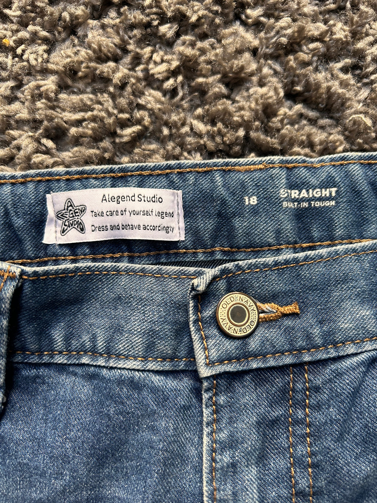 Reconstructed Old Navy Patchwork Jeans | Graffiti edition