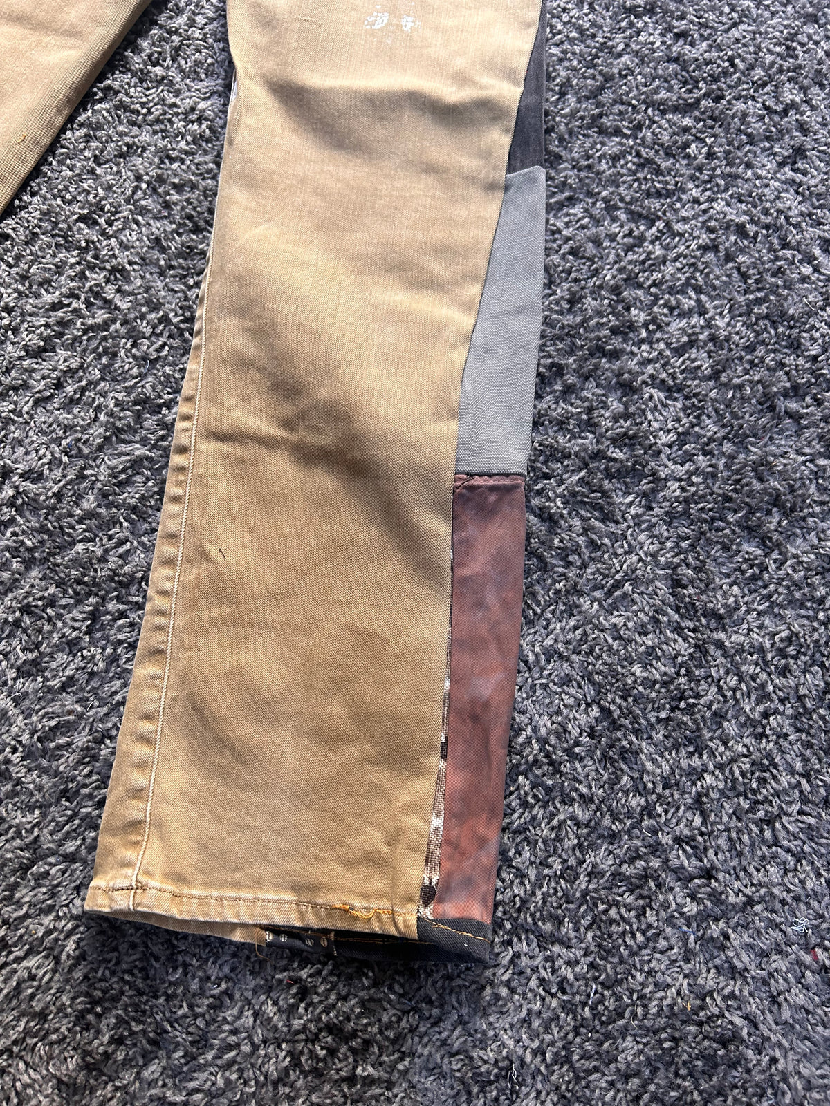 Patchwork Screenprint khakis