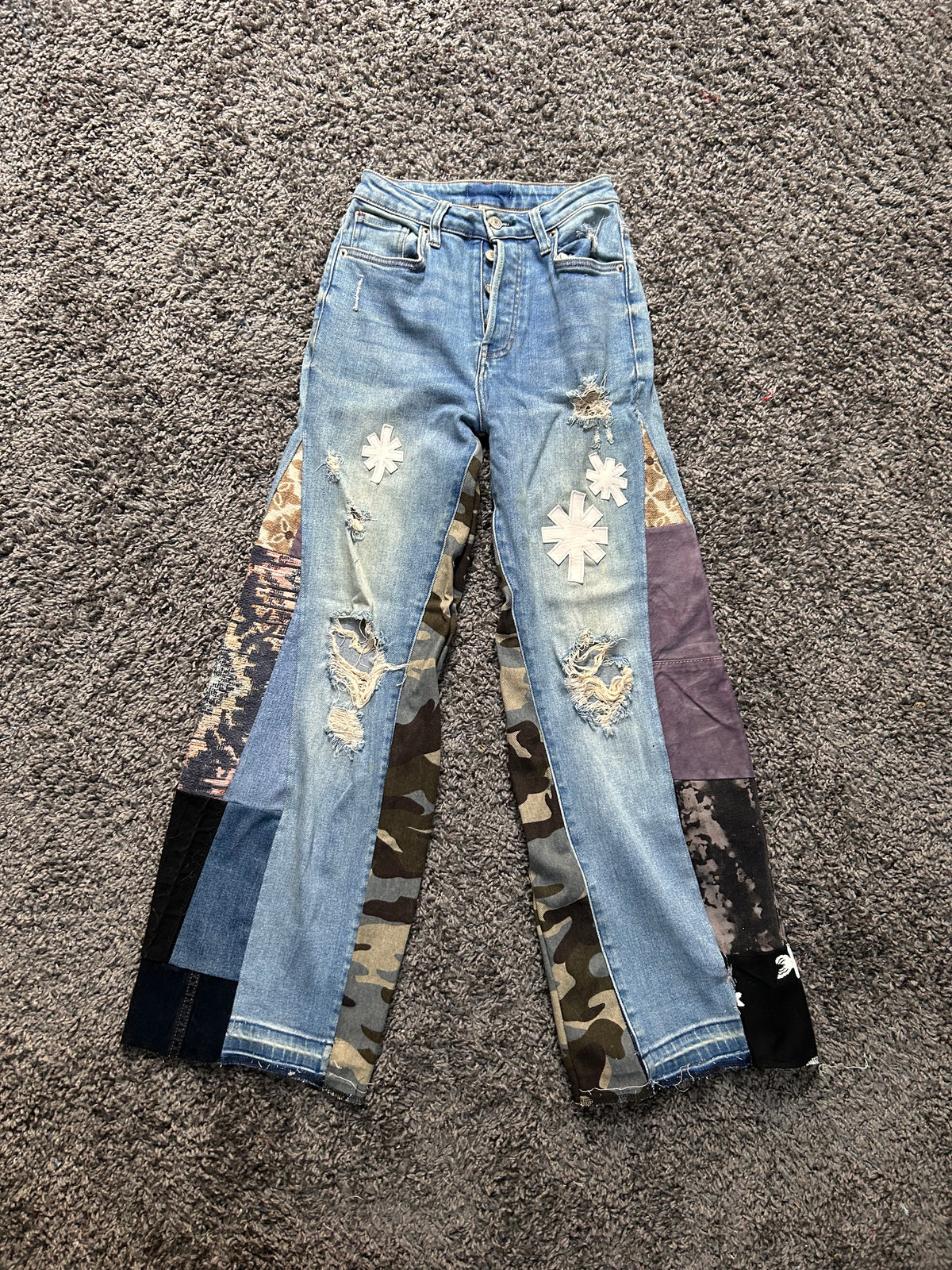 Upcycled Reconstructed Patchwork Denim